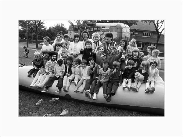 These children from Aldonley, Almondbury, enjoyed a 'play day'
