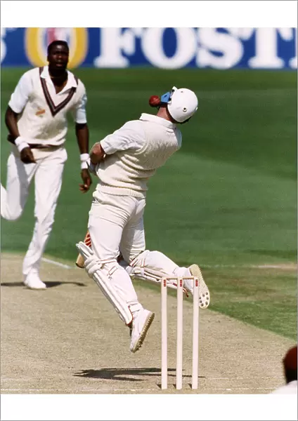 England v West Indies Fifth Test match at the Oval. England batsman Hugh Morris