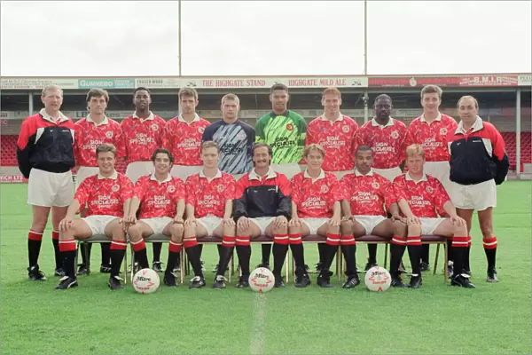 Walsall FC, Pre Season Photo-call, 30th July 1993. Football Team, Squad
