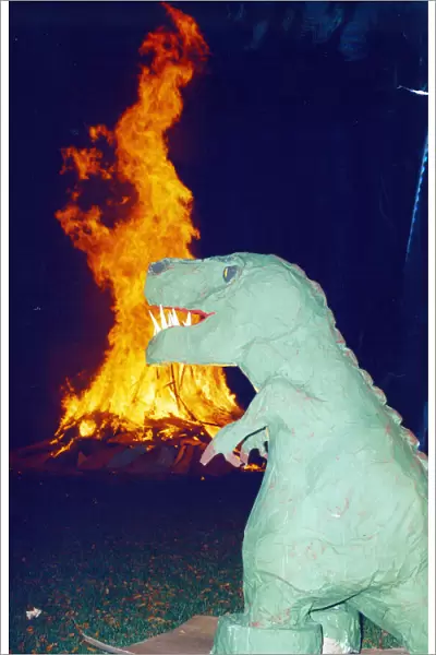 Jurassic Themed Bonfire Night and Fireworks party, Platt Fields Park, Rusholme