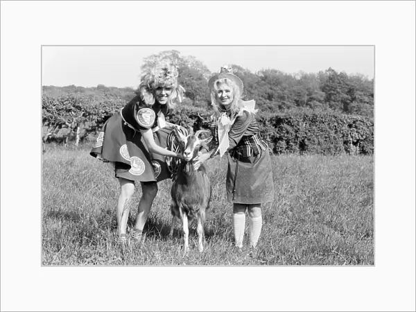 Rentaghost, BBC Childrens Television Programme. Cast pictured filming outdoor scenes