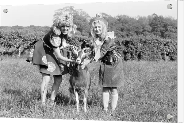 Rentaghost, BBC Childrens Television Programme. Cast pictured filming outdoor scenes