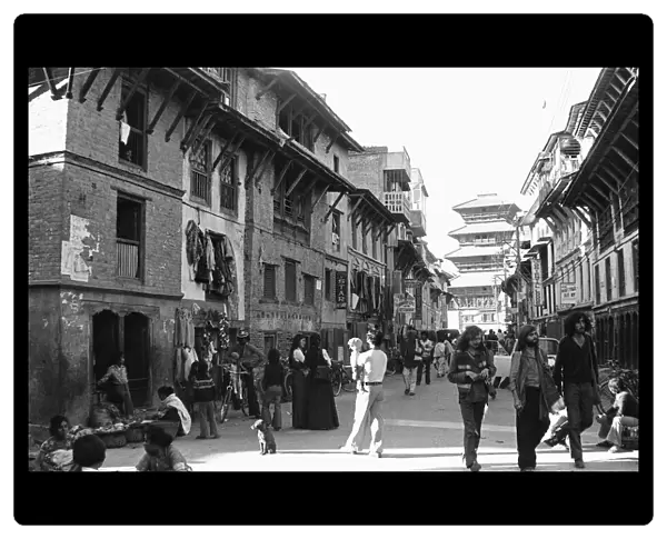 Hippies in Freak Street, Katmandu, Nepal March 1977