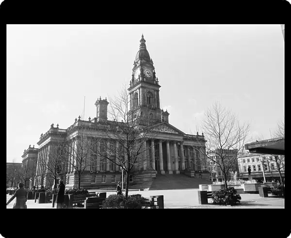 Bolton Town Hall and Victoria Square, Greater Manchester. 14th March 1979