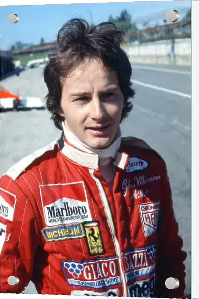 Canadian driver Gilles Villeneuve at Brands Hatch, 1980