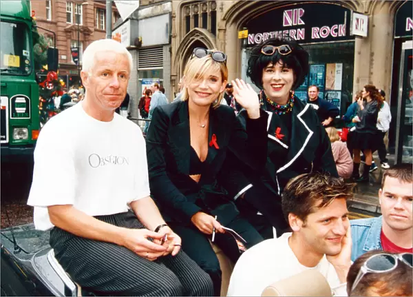 Michelle Collins at Manchester Pride. 25th August 1995