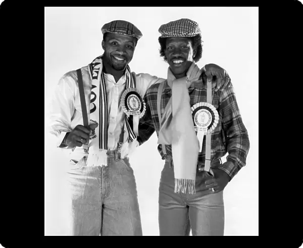 Meet the Two Degrees, otherwise known as (LEFT) Cyrille Regis and (RIGHT