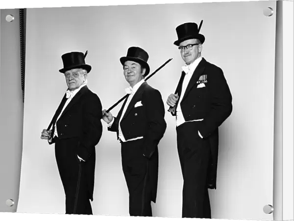 Last of the Summer Wine actors in top hats and tails