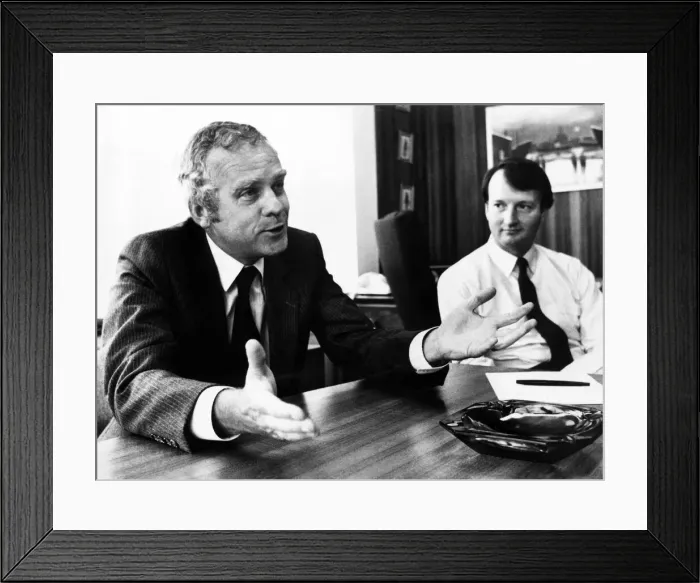 Framed Print : Left, John Egan and Neil Johnson Print, 13th August 1982 Framed Print : Left, John Egan and Neil Johnson Print, 13th August 1982