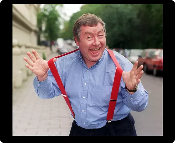 Gregor Fisher wearing red braces September 1999