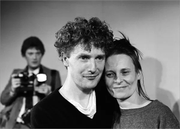 Vivienne Westwood and Malcolm McLaren, at her fashion show at Olympia. 22nd October 1981