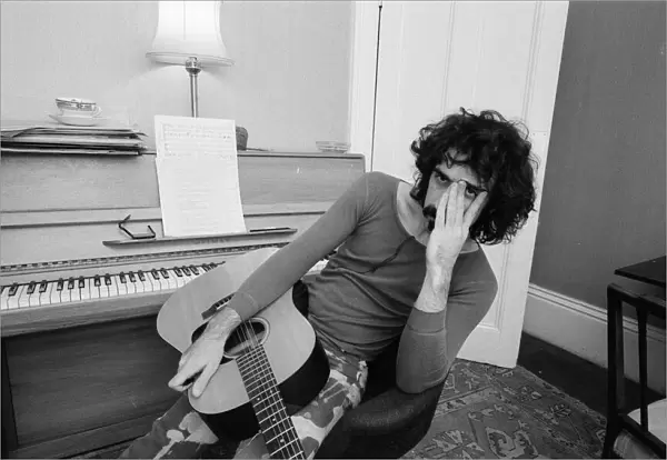 Frank Zappa. American musician. Pictured in London
