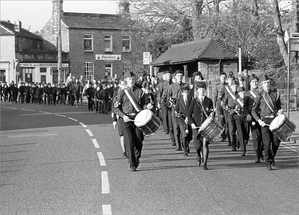 On parade... Boys Brigade companies from the Pennine Division of the Yorkshire