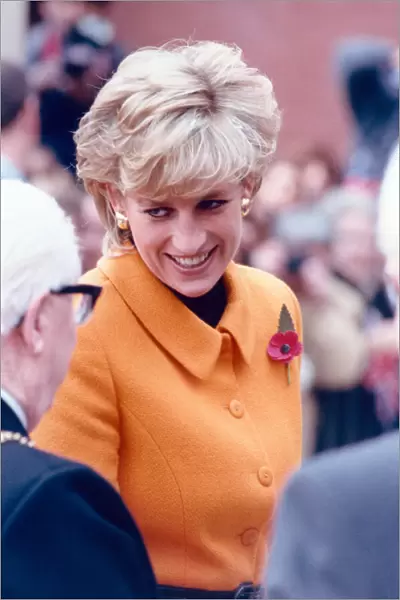 Princess Diana visits Merseyside, Tuesday 7th November 1995