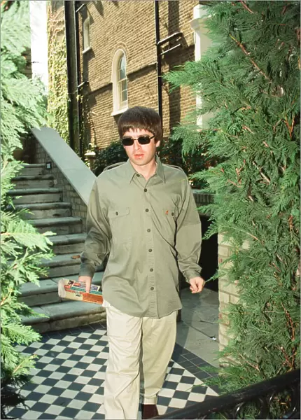 Noel Gallagher leaving his house Supernova Heights in North London