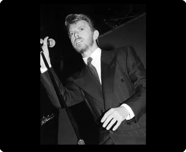 David Bowie performing at the Newport Centre. 1st July 1989
