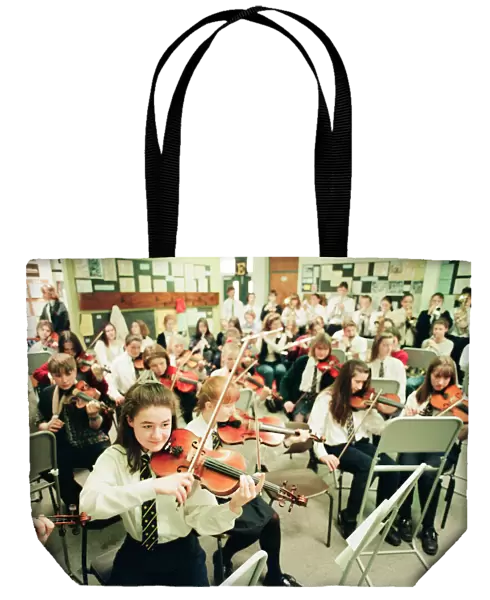 Music Students at Egglescliffe School, Eaglescliffe, Stockton-on-Tees, 13th May 1994