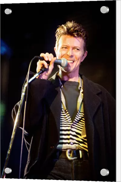 David Bowie performing at The Big Twix Mix concert at The Birmingham NEC