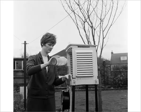 Weather story, Marton, Middlesbrough. 1971
