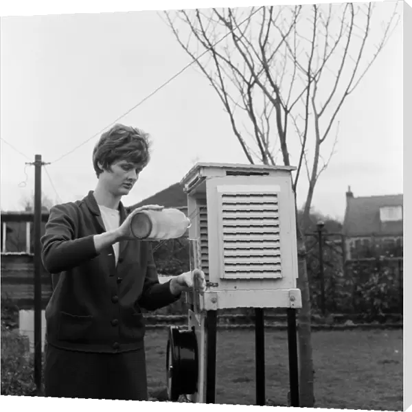 Weather story, Marton, Middlesbrough. 1971