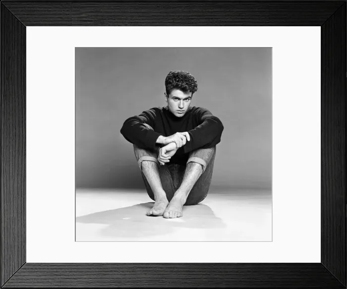 Framed Print : George Michael Studio Print 26th October 1982 (00936) Framed Print : George Michael Studio Print 26th October 1982 (00936)