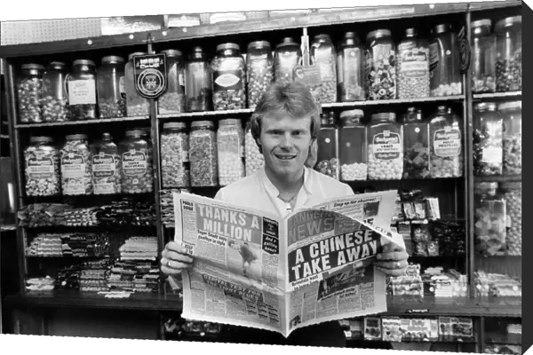 Rangers FC new signing Dave MacKinnon catches up on the Ibrox scene at his newsagents