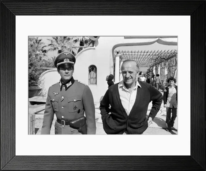 Framed Print : Roger Moore and David Niven Print 8th March 1978 Framed Print : Roger Moore and David Niven Print 8th March 1978