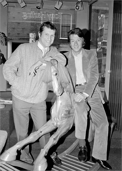 Bob Champion (left) and John Hurt (right) pictured in London