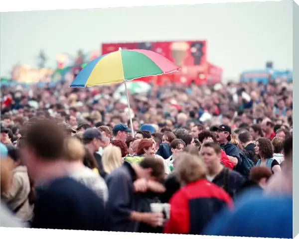 Fans at Margam Park to watch Catatonia performing, South Wales. 29th May 1999