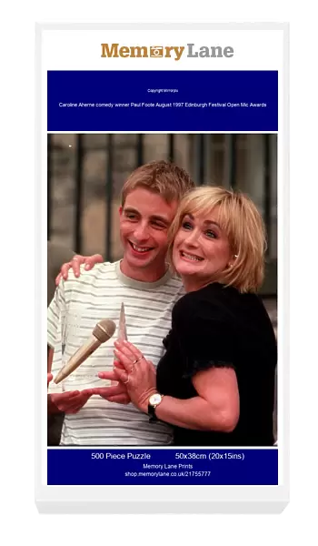 Caroline Aherne comedy winner Paul Foote August 1997 Edinburgh Festival Open Mic Awards