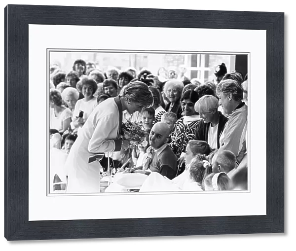 Princess Diana visits Alder Hay Hospital in Liverpool on 11th September 1990