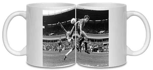 At full stretch, Birmingham Citys Howard Gayle makes an acrobatic attempt to find a