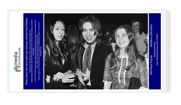 Photo shows from left to right Lady Unknown, Andrew Lloyd Webber