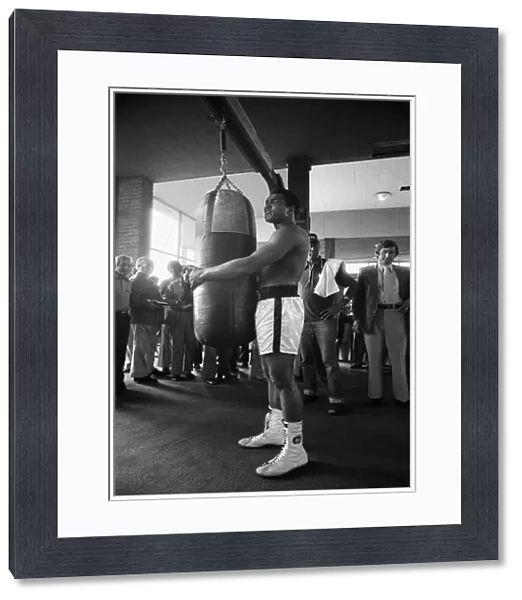 Muhammad Ali training at the Concord Hotel in Catskill Mountains