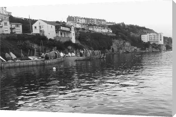 Oxen Cove in Brixham in 1984 when it was a quiet backwater