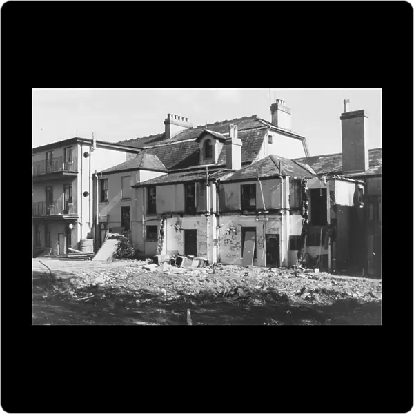 The buildings which would become the Inn on the Quay at Goodrington being cleared