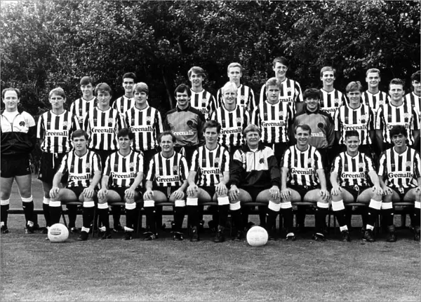 Newcastle United team pictured at Benwell today. Back row (left to right) Tony Nesbit