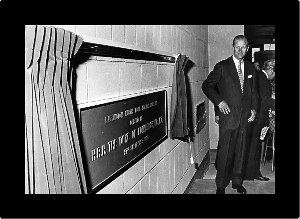 Prince Philip opens the Darlington North Road Station Museum. 27th September 1975