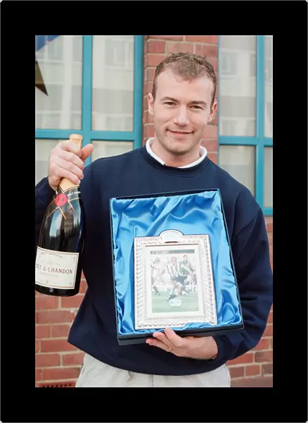 Alan Shearer who won player and goal of the month. 20th March 1997