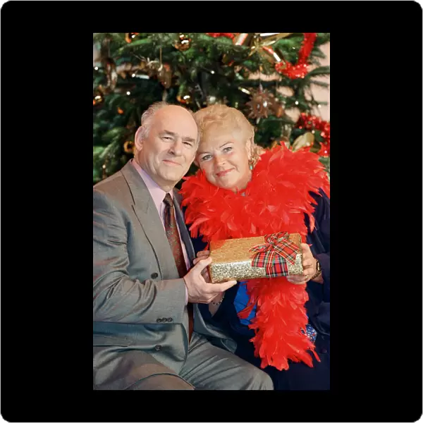 BBC christmas photocall, pictured EastEnders actor Tony Caunter and actress Pam St