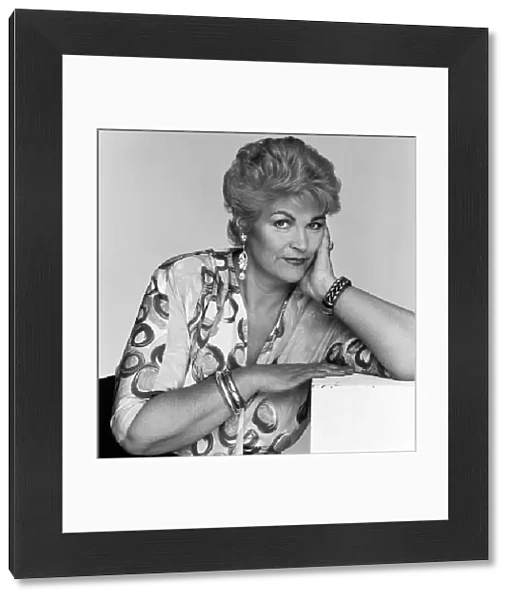 Studio portrait of actress Pam St. Clement. 26th February 1988
