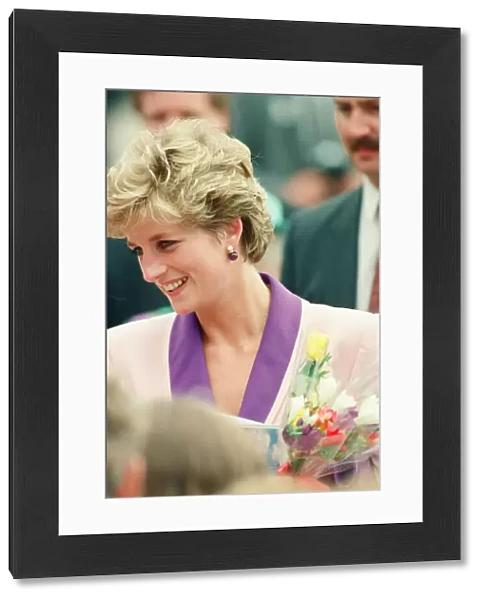 HRH The Princess of Wales, Princess Diana, visits Princess Diana visits Hull Branch