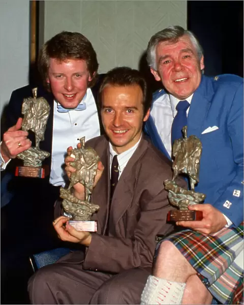 Midge Ure and others with awards February 1986