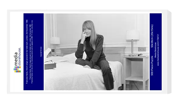 Francoise Hardy, french singer pictured in her hotel room, London, 3rd November 1966