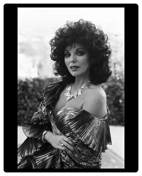 British actress Joan Collins pictured in Los Angeles, California