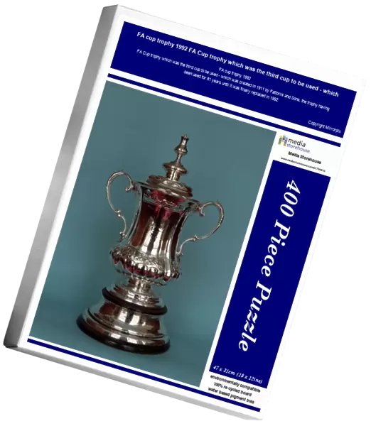 FA cup trophy 1992 FA Cup trophy which was the third cup to be used - which