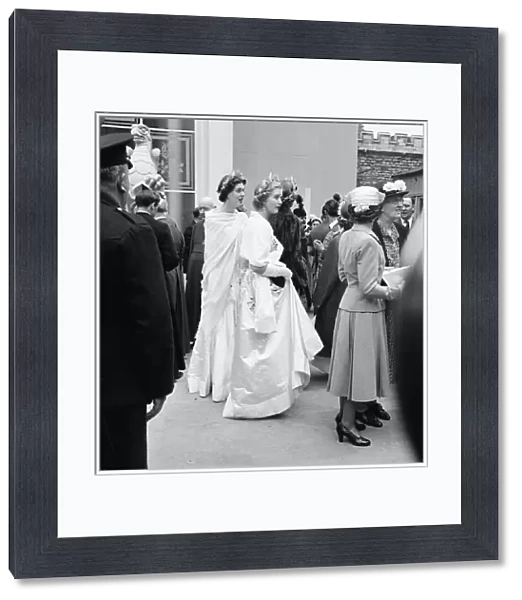 Coronation 1953 full dress rehearsal at Westminster Abbey, London, Friday 29th May 1953