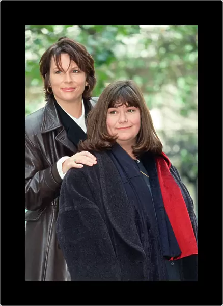 Jennifer Saunders and Dawn French aka comedy duo French and Saunders. 25th October 1993