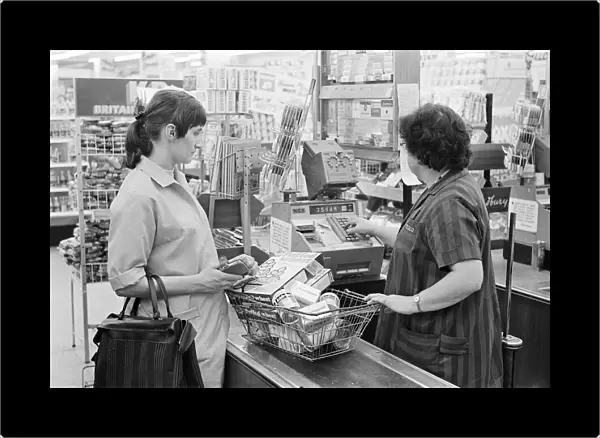 Tesco Supermarket, Elephant and Castle, London, Monday 24th February 1969