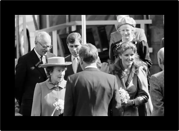 Queen Elizabeth II, Prince Andrew, Duke of York and Sarah, Duchess of York visit Scotland